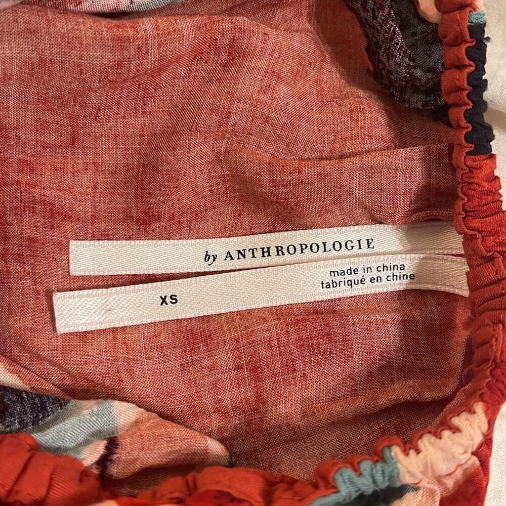 The Danika Dress Anthropologie Women’s Boho Vibrant Red Floral Dress | Size XS - Picture 7 of 7